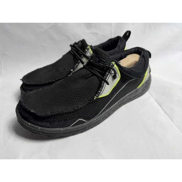 HEY DUDE Wally Storm Black Neon Mens Casual Slip On Shoes Sz 9 main image 5